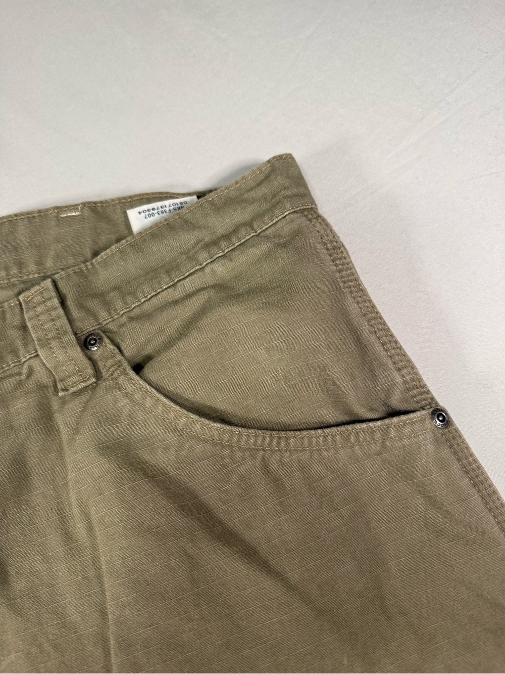 Wrangler Riggs Workwear Carpenter Pants 38x32 Ripstop Utility Work Tan - Picture 8 of 13